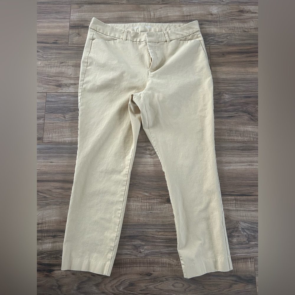 High-rise Pixie Skinny Cream Pants
